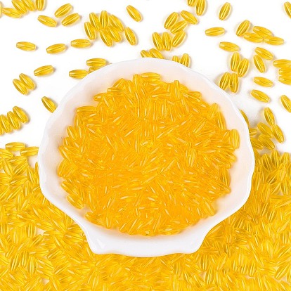 Стеклянные бусины прозрачных цветов, овальные