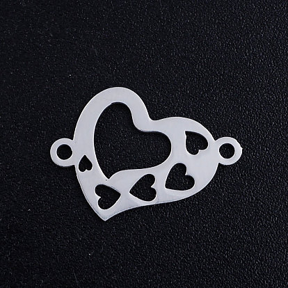 201 Stainless Steel Links Connectors, Heart