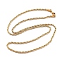 Brass Chain Necklace, Torsion Chain