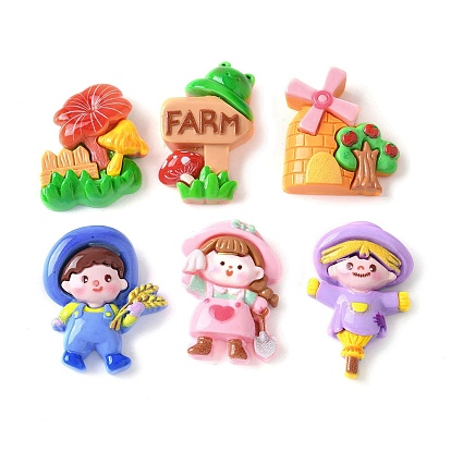 Непрозрачные кабошоны из смолы