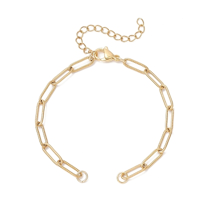 4мм 304 изготовление браслета-цепочки из нержавеющей стали со скрепками