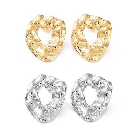 304 из нержавеющей стали серьги, Twist пончик