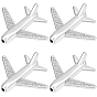 8 шт. латунных бусин-авиапланов с микропаве из кубического циркония, пассажирский самолет