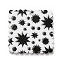 Opaque Acrylic Pendants, for DIY Earring Accessories, Square with Sun