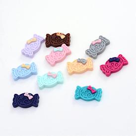 Кабошоны из смолы, конфеты, 13~13.5x7.8~8x3~3.5 мм
