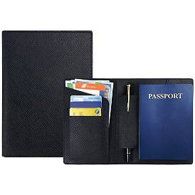 Étui à passeport en similicuir, rectangle