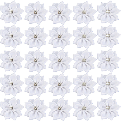 100шт. полиэстеровые стразы в виде цветов для украшения, аппликаций, свадебных украшений своими руками