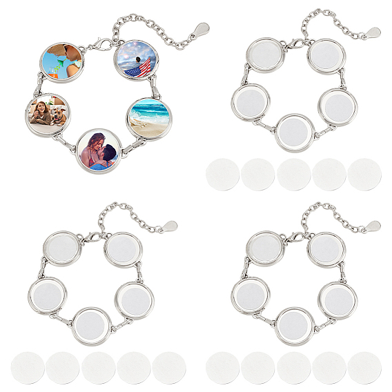 Набор для изготовления браслета-цепочки из сплава с пустыми куполообразными звеньями своими руками