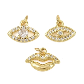 Латунные микропаве прозрачные кубические циркониевые подвески, реальный 18 k позолоченный