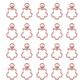 Карабин из цинкового сплава, для брелков, , изготовление ювелирных изделий, сакура, без свинца и без кадмия