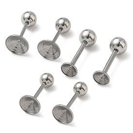 304 Выводы серьги из нержавеющей стали шпилька