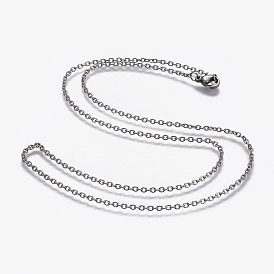 304 из нержавеющей стали кабель цепи ожерелья, с 304 шариков из нержавеющей стали и застежками