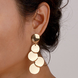 Fashionable Grape Earrings - Simple, European and American, Metal Fruit Ear Jewelry for Women.
