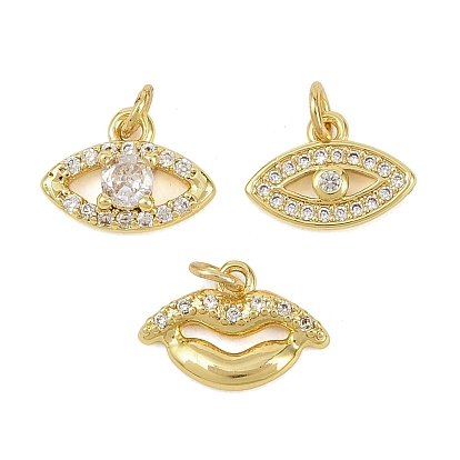 Латунные микропаве прозрачные кубические циркониевые подвески, реальный 18 k позолоченный