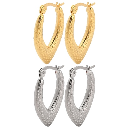 304 серьги-кольца из нержавеющей стали в виде капель