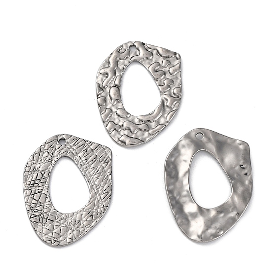 304 подвески из нержавеющей стали, , шарм неправильной овальной формы