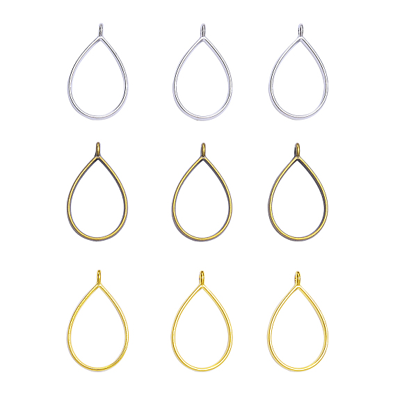 Подвеска с плакировкой оправы, для diy уф смолы, эпоксидная смола, Прессованные цветочные украшения, без свинца и без никеля 