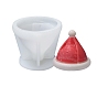 3D Christmas Hat DIY Candle Silicone Molds, for Scented Candle Making