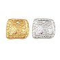 304 Stainless Steel Charms, Hammered Rectangle Charms