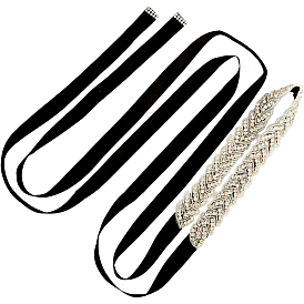 Cinturón de cadena de aleación con diamantes de imitación, cinturón para vestido camisero abrigo
