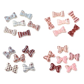 Печатные непрозрачные акриловые бусины, бантом