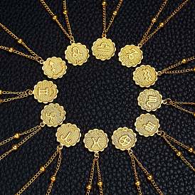 Ожерелье с подвеской в виде созвездия из сплава с цепочками-сателлитами для женщин, золотые