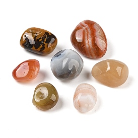 Perles naturelles en agate rouge, nuggets, pas de trous / non percés, pierre tombée