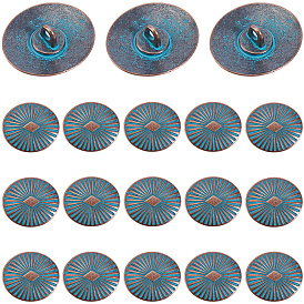 18 шт. 1 пуговицы с хвостовиком из сплава с отверстиями, овальные