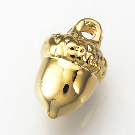 Brass Charms, Acorn, Nickel Free