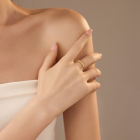 304 эмалированные открытые манжеты из нержавеющей стали для женщин, реальный 18 k позолоченный