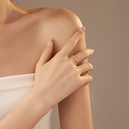 304 эмалированные открытые манжеты из нержавеющей стали для женщин, реальный 18 k позолоченный