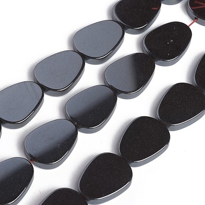 Non-magnetic Synthetic Hematite Beads Strands, Teardrop