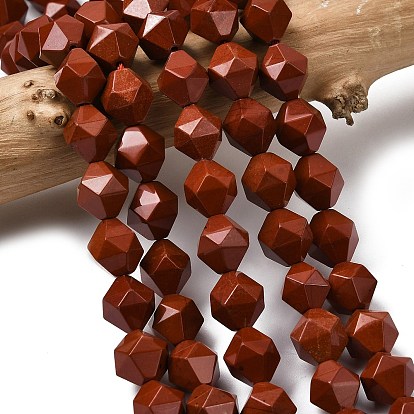 Натуральные красные яшмы бусы пряди, звезды вырезать круглые бусы, граненые