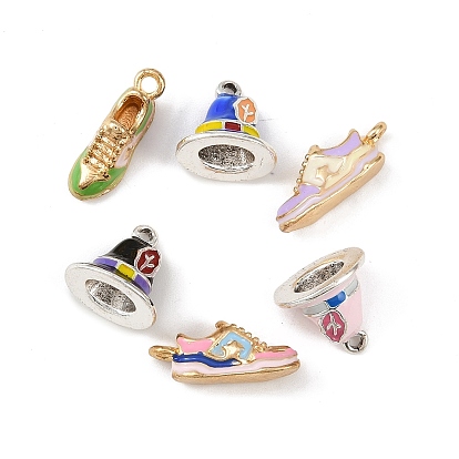 Подвески из эмали и сплава, античный серебряный/золотой