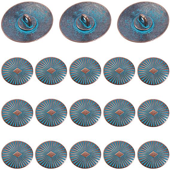 18 шт. 1 пуговицы с хвостовиком из сплава с отверстиями, овальные