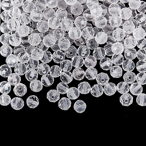 2 нити бусины из натурального розового кварца нити, граненые, круглые