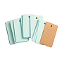 Cute Kraft Paper Mini Loose-leaf Notebook for Student, Portable Ring Binder Book, Rectangle