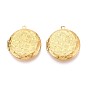 304 подвески из нержавеющей стали Locket, фоторамки, плоско-круглые, ионное покрытие (ip)