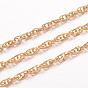 Ion Plating(IP) 304 Stainless Steel Rope Chains, Soldered, for Jewelry Making