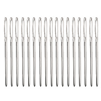 Iron Yarn Needles, Big Eye Needles, for Cross-Stitch, Knitting, Embroidery, Patchwork, Platinum