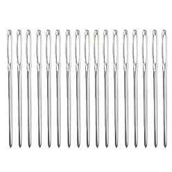Iron Yarn Needles, Big Eye Needles, for Cross-Stitch, Knitting, Embroidery, Patchwork, Platinum