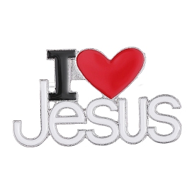 Эмалированные булавки «Религия я люблю Иисуса», сплава брошь