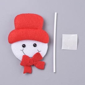 Décoration de gâteau de petit gâteau de Noël en forme de bonhomme de neige, pour les fournitures de décoration de Noël