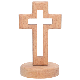 Деревянные крестообразные фигурки-украшения, для украшения церкви и дома, с магнитным