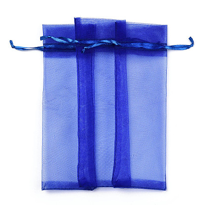 Organza Bags, with Ribbons, Rectangle