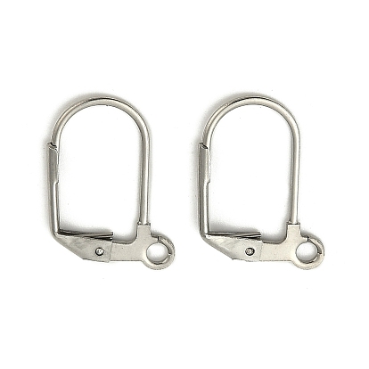 304 accessoires dormeuses d'oreilles en acier inoxydable, avec boucle