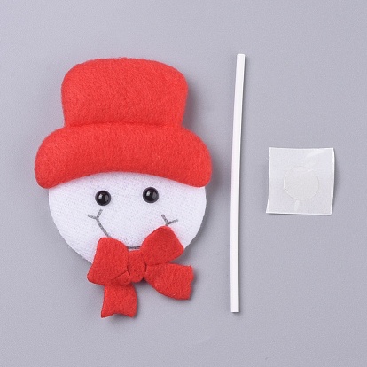 Décoration de gâteau de petit gâteau de Noël en forme de bonhomme de neige, pour les fournitures de décoration de Noël