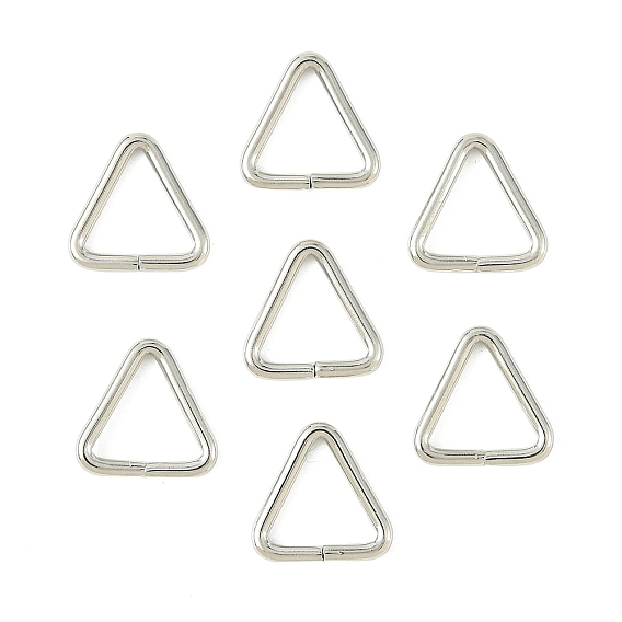 SHEGRACE Brass Adjuster Triangle Buckles, Fit For Top Drilled Beads, Webbing, Strapping Bags, Cadmium Free & Nickel Free & Lead Free