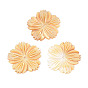Резные подвески из натуральных желтых ракушек, 