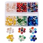 660Pcs 6 Style Electroplate Glass Beads Strands, Faceted, Rondelle